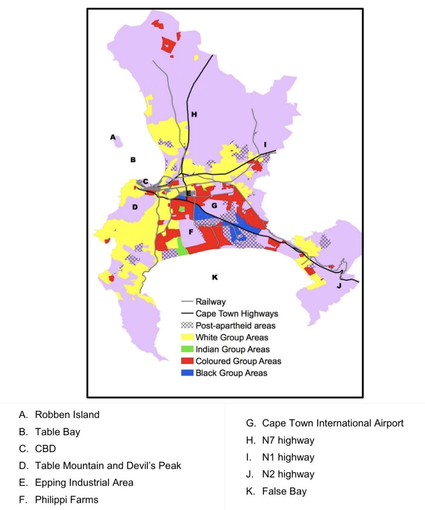 Apartheid-era Group Areas (Graham, 2007)