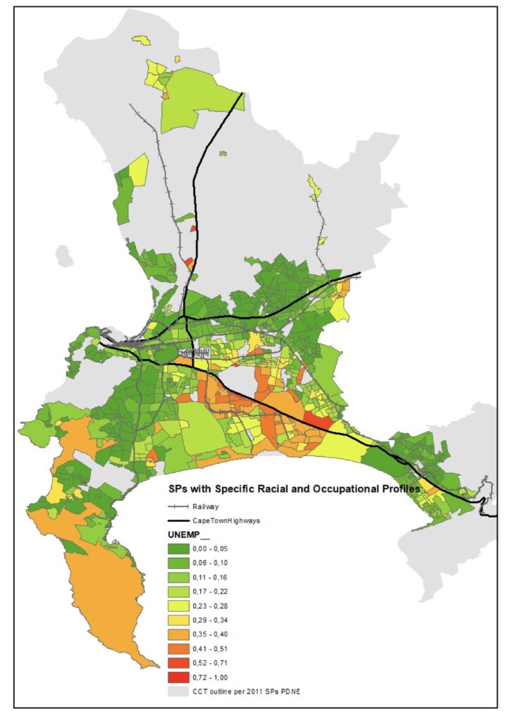 Unemployment rates by subplace, 2011